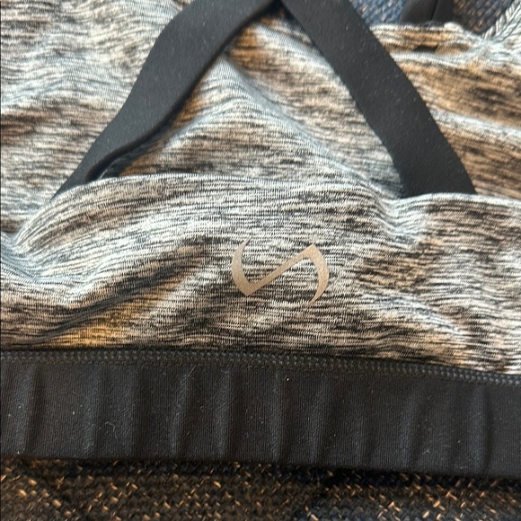 Black and Gray Women's Sports Bra - Picture 3 of 6